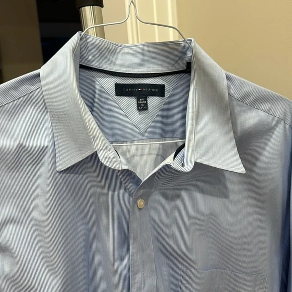 Tommy Hilfiger | Shirts | Tommy Hilfiger Pinstripe Dress Shirt Neck 8  Sleeve 3233 | Poshmark
